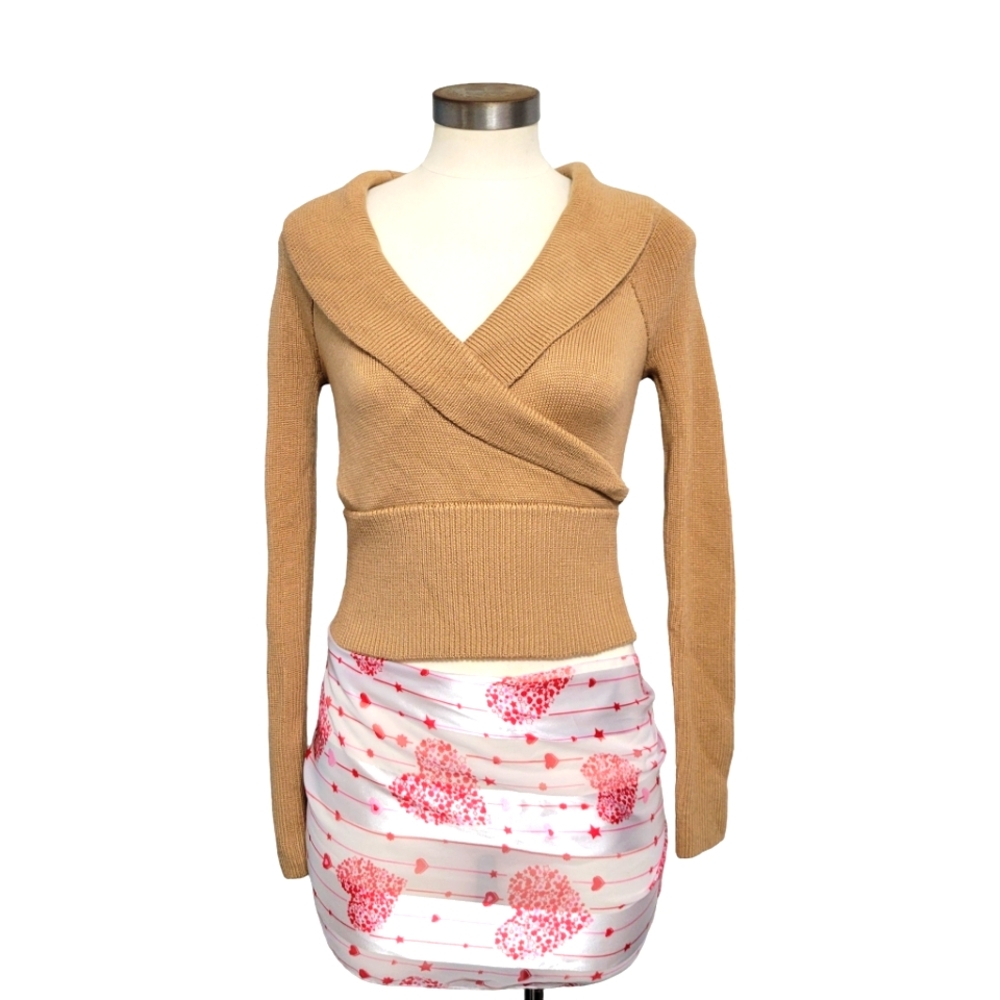 L'Academie Los Angeles Cropped Sweater NWT Size XS